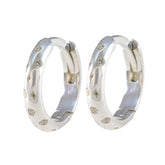 Maria White Stud Earrings - Elegant Everyday Style Cubic Zirconia White Stud